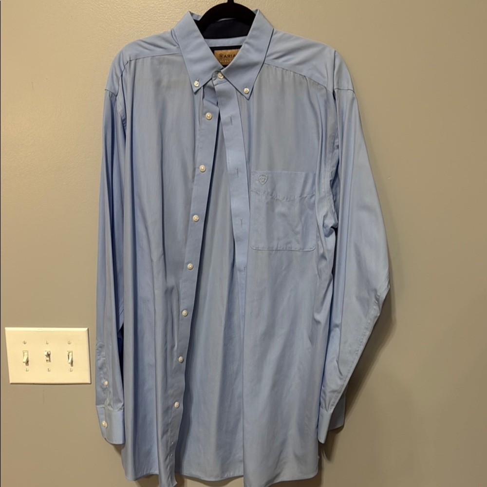Ariat Light Blue Men's Dress Shirt